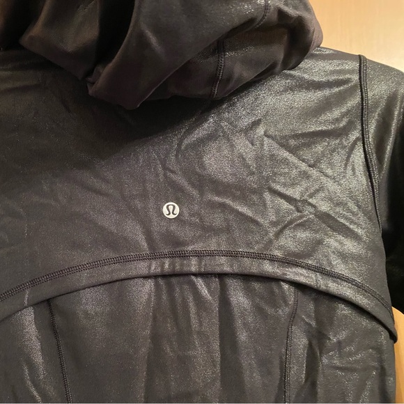 Lululemon Hooded Define Jacket Shine [Sz 6] | Radiate Foil Print Black - Picture 12 of 13